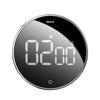 Black Rotatable Magnetic Digital Kitchen Timer Alarm Clock