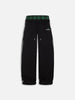 Retro Plaid Embroidered Casual Pants