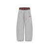 Retro Plaid Embroidered Casual Pants