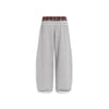 Retro Plaid Embroidered Casual Pants