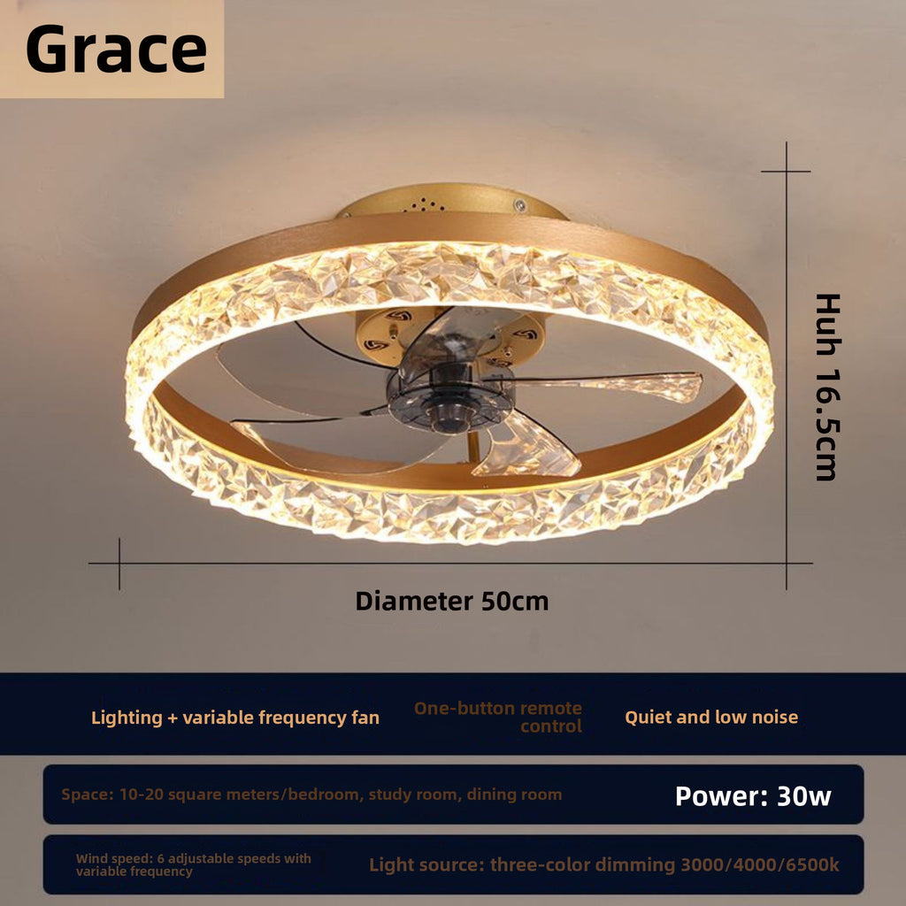 Modern Ceiling Fan Light with LED
