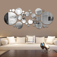Mirror Acrylic Circle Wall Decals