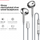 Electroplated Silver Glossy Wired Headphones