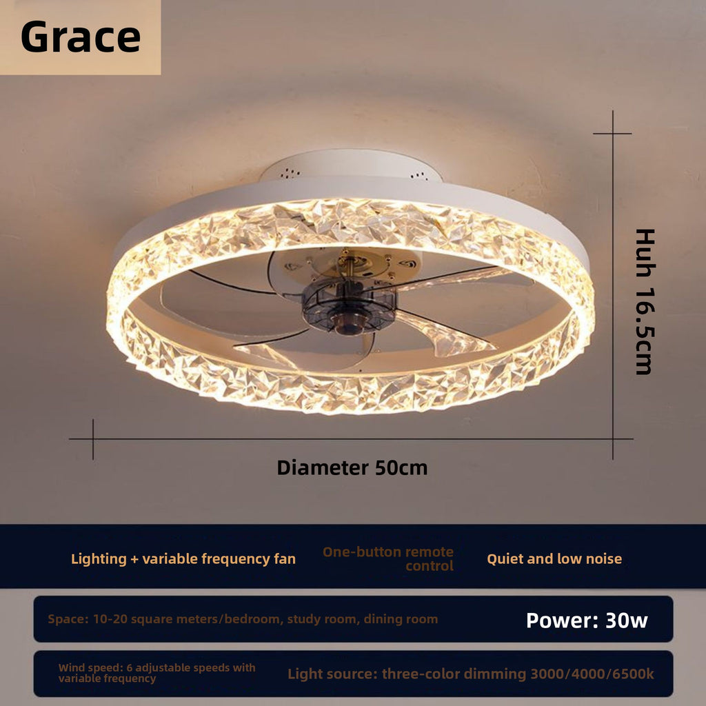 Modern Ceiling Fan Light with LED