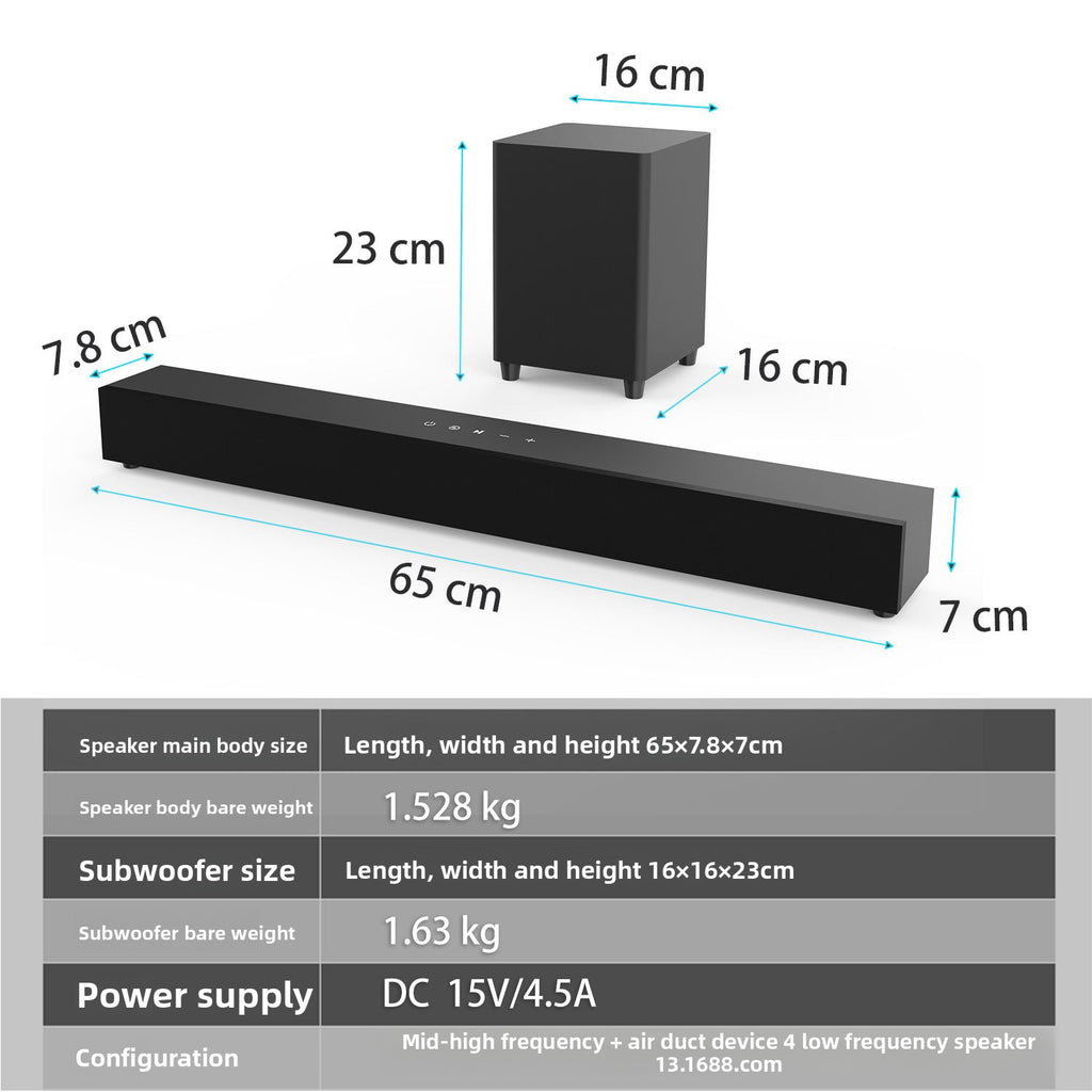 2.1 Channel Bluetooth Speaker with Subwoofer