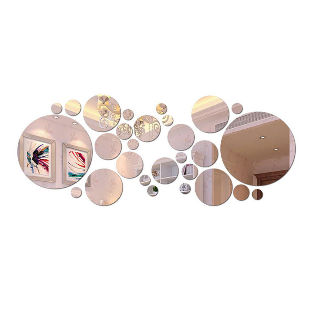 Mirror Acrylic Circle Wall Decals