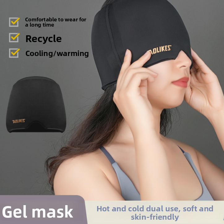 Reusable Hot Cold Therapy Gel Head Mask