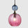 Nordic Modern Minimalist Colored Glass Chandelier for Dining Room