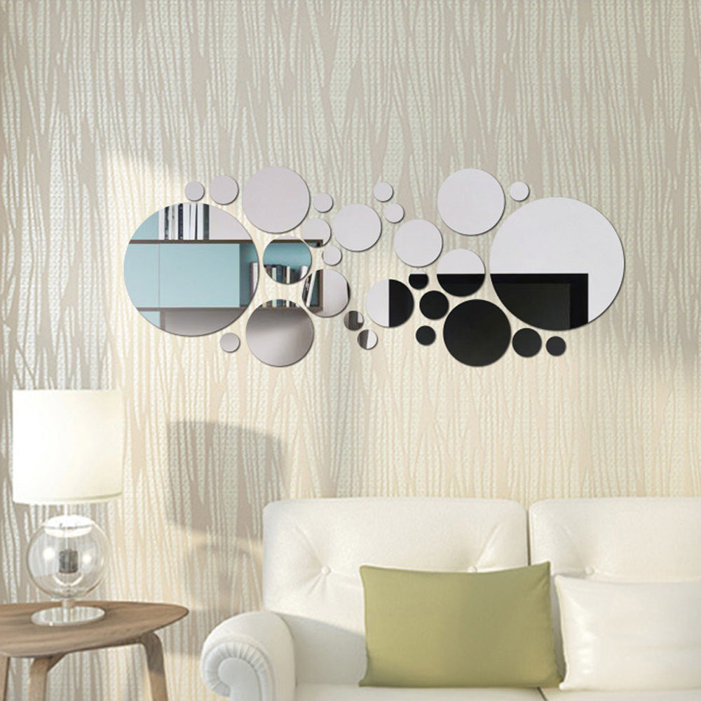 Mirror Acrylic Circle Wall Decals